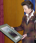 Rowlands’ photo presented to Princess Anne Photo