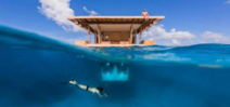 New underwater hotel room with a view Photo