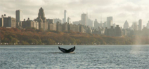 Humpback whale hanging out in Hudson River off NYC Photo
