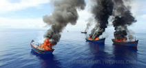 Palau sinks poacher’s vessels Photo