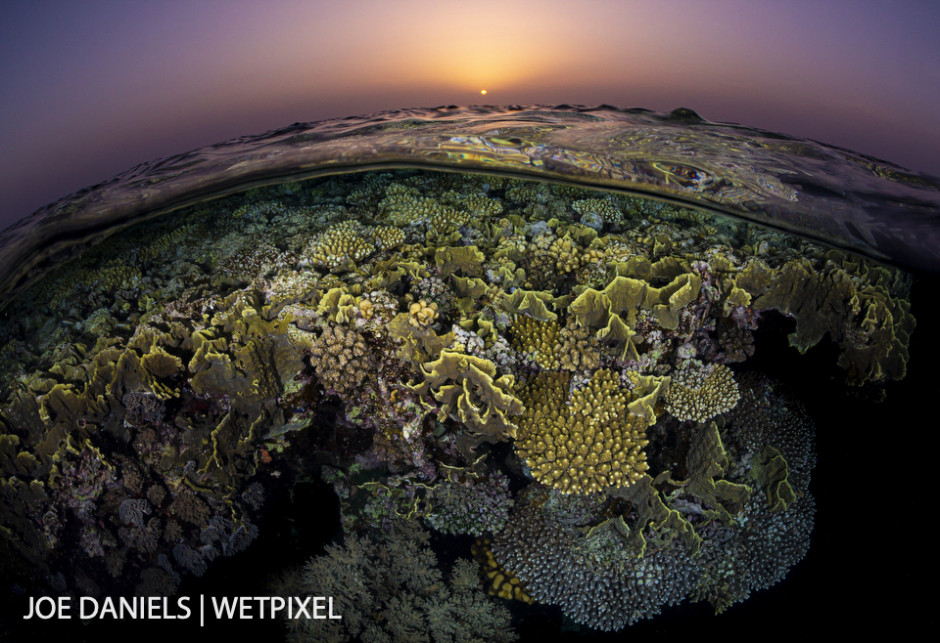Sunset over St Johns reef.