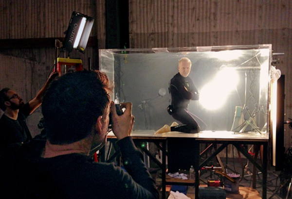 James Cameron cover photograph behind the shot