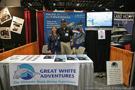 Lawrence Groth and Kat at Shark Diving International / Great White Adventures
